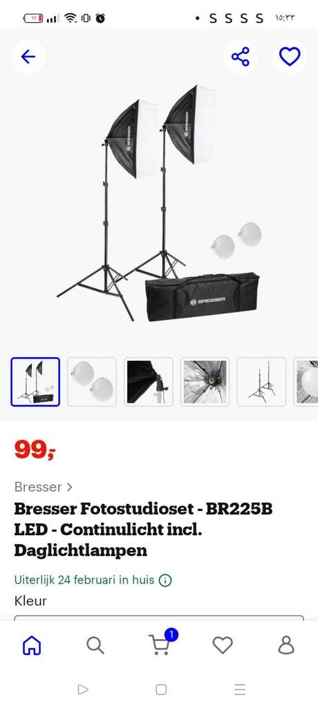 Bresser Fotostudioset BR225B - Nieuwstaat!, Ophalen of Verzenden