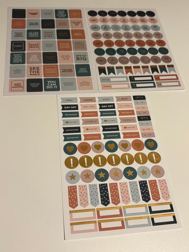 Planner stickers, Ophalen of Verzenden, Zo goed als nieuw, Meerdere stickers