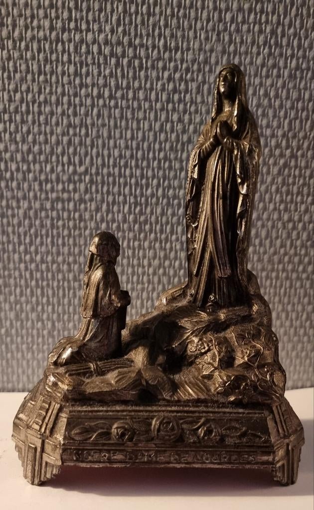 Notre Dame de Lourdes Muziekdoos, Ophalen of Verzenden, Brons