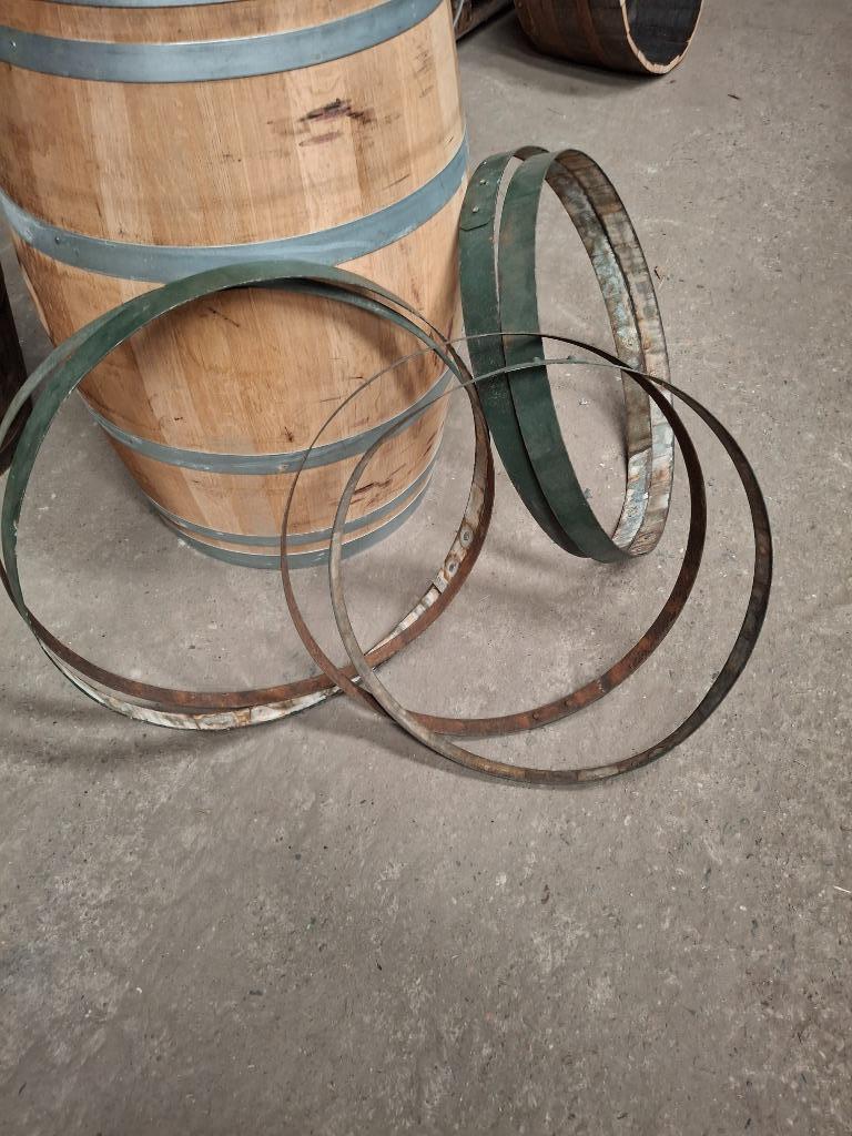 ringen v. wijnvaten ca 20 stuks gegalvaniseerd, zie oms-fot0, Ophalen, Met kraantje, Metaal, Minder dan 75 liter