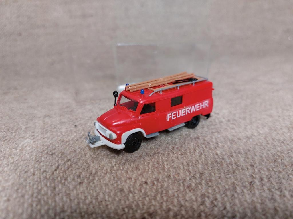 Opel Blitz LF 8 FEUERWEHR brandweerwagen Kibri 1:87 H0, Ophalen of Verzenden, Gebruikt, Bus of Vrachtwagen, Overige merken