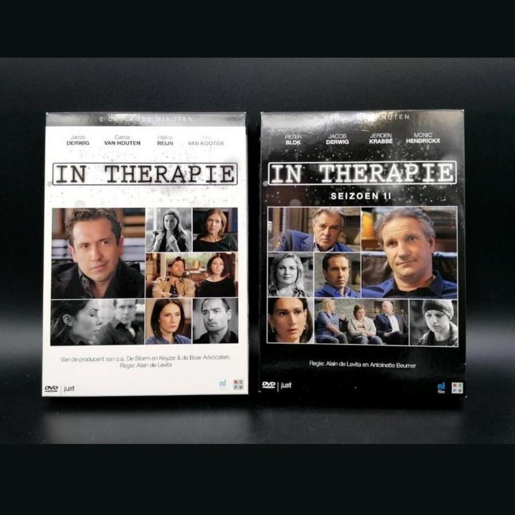 In Therapie seizoen 1 en 2 compleet op 12 DVD's, Cd's en Dvd's, Dvd's | Tv en Series, Alle leeftijden, Boxset, Drama, Ophalen of Verzenden