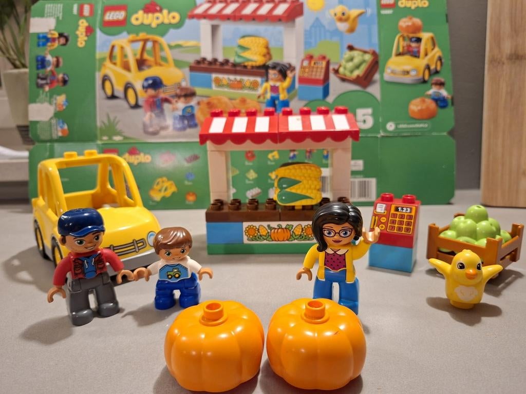 Duplo Boerderijmarkt 10867 - Compleet incl doos, Kinderen en Baby's, Speelgoed | Duplo en Lego, Ophalen of Verzenden, Zo goed als nieuw