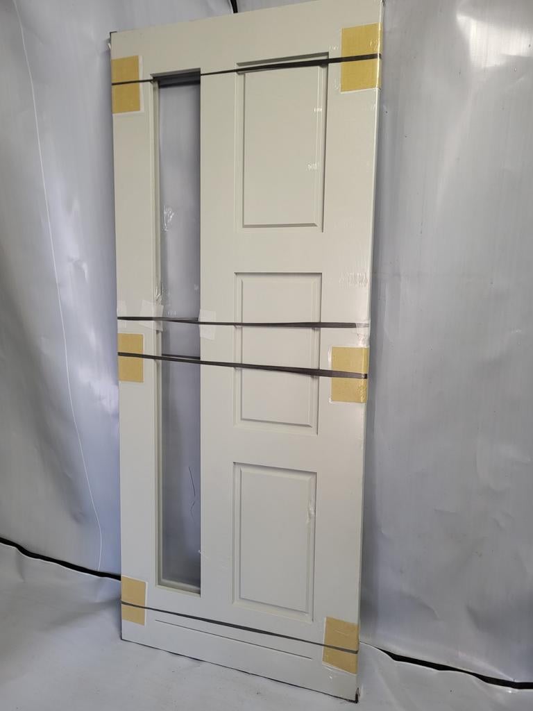 83x201,5cm Nieuwe voordeur buitendeur hardhout gegrond JH4, Doe-het-zelf en Verbouw, Deuren en Horren, Ophalen, 80 tot 100 cm