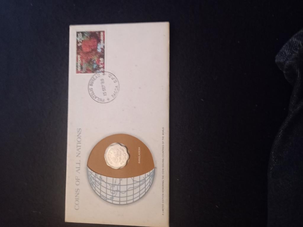 Bangladesh Munt in coincard, Ophalen of Verzenden, Overige landen, Losse munt