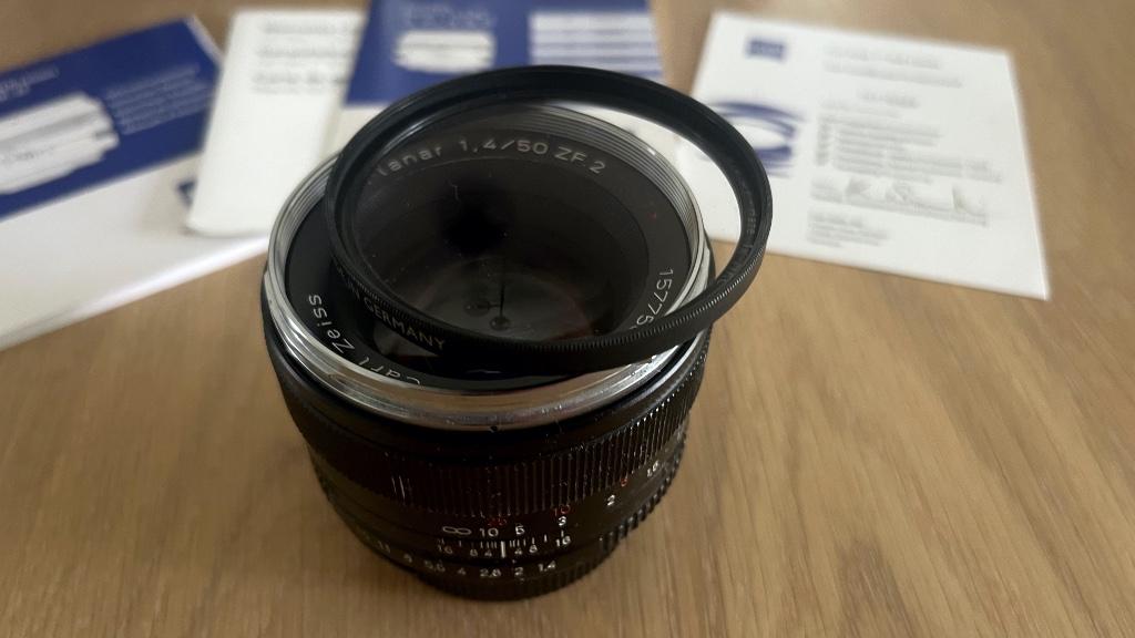 Zeiss Planar T* 50mm F/1.4  ZF.2, Ophalen of Verzenden, Gebruikt, Standaardlens