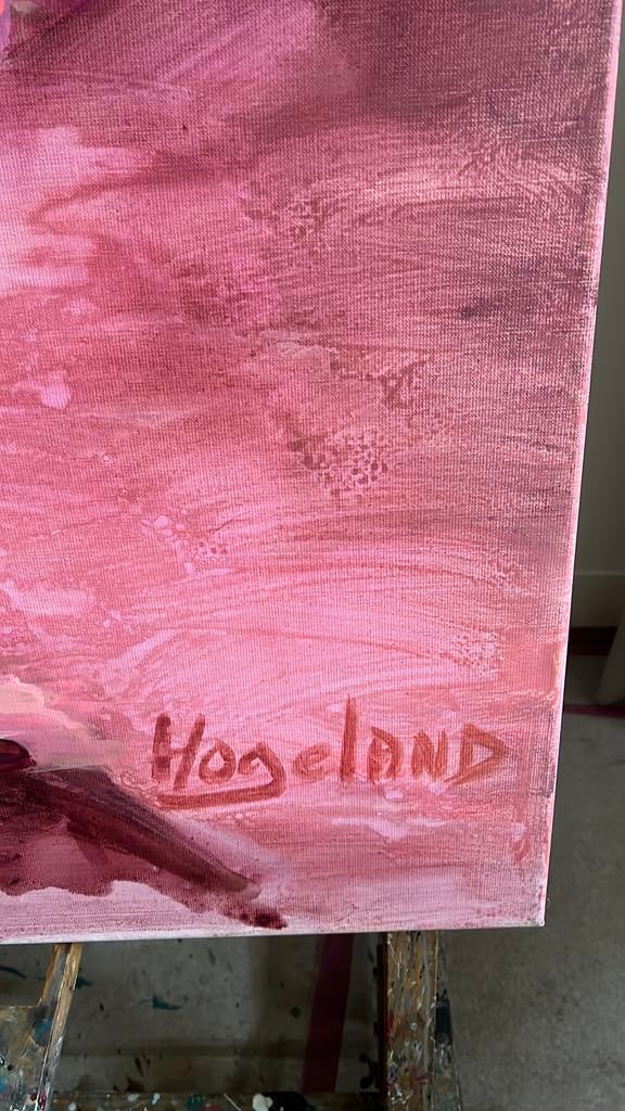 Levante - van de bekende Renée Hogeland acryl met inkt, Ophalen