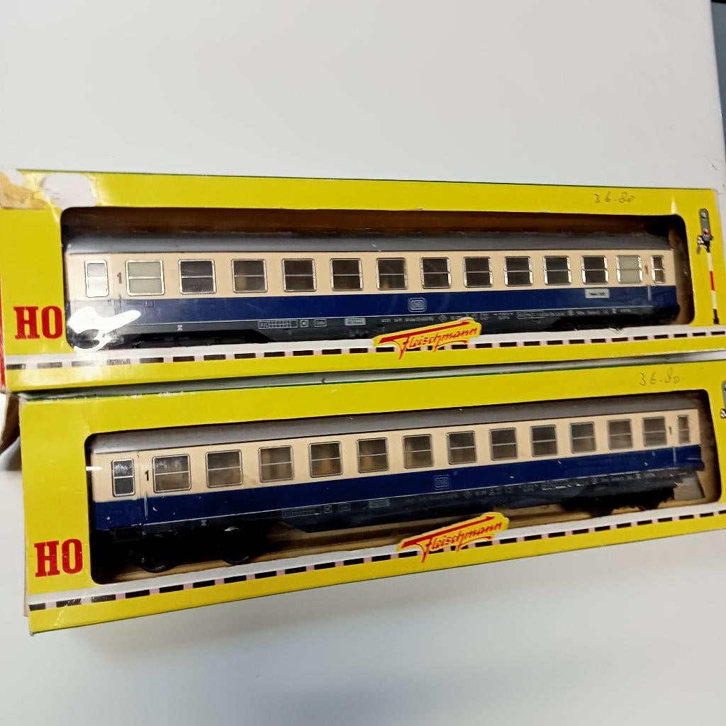 Fleischmann 1500 serie 2 versch. rijtuigen TEE DB, Wisselstroom, Gebruikt, Fleischmann, Wagon