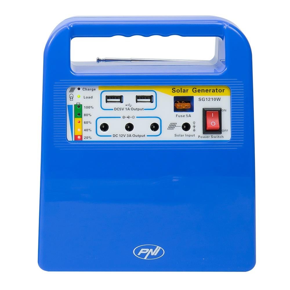 PNI H01 Zonnepaneel met accu, Kamperen (nood)radio+lampen, Ophalen of Verzenden, Nieuw, Radio