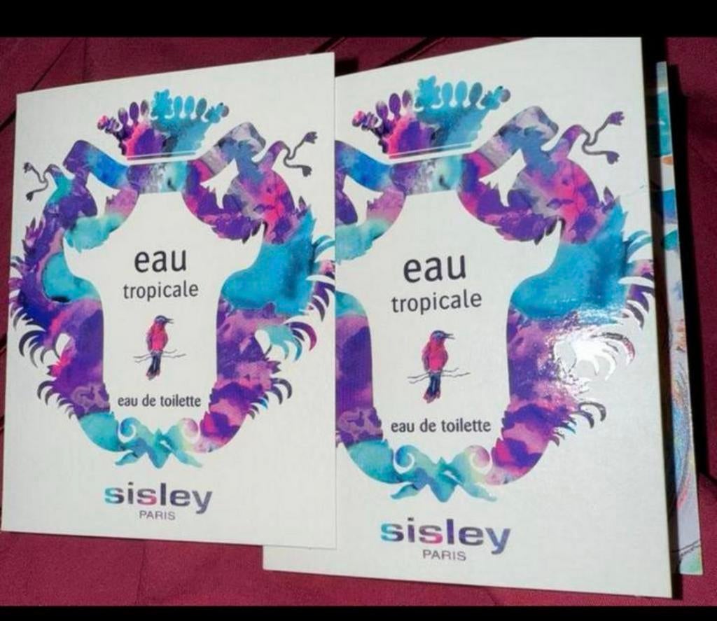 2 parfum proefjes Eau Tropicale Sisley 1,4 ml eau de toilet, Sieraden, Tassen en Uiterlijk, Uiterlijk | Parfum, Verzenden, Nieuw