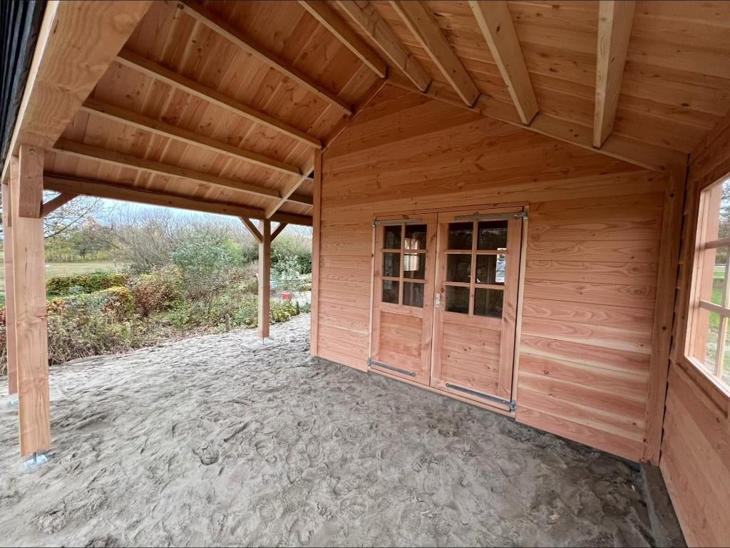 buitenverblijven Tuinhuizen Overkapping, 3 ramen of meer, 250 tot 500 cm, Schuur, Nieuw
