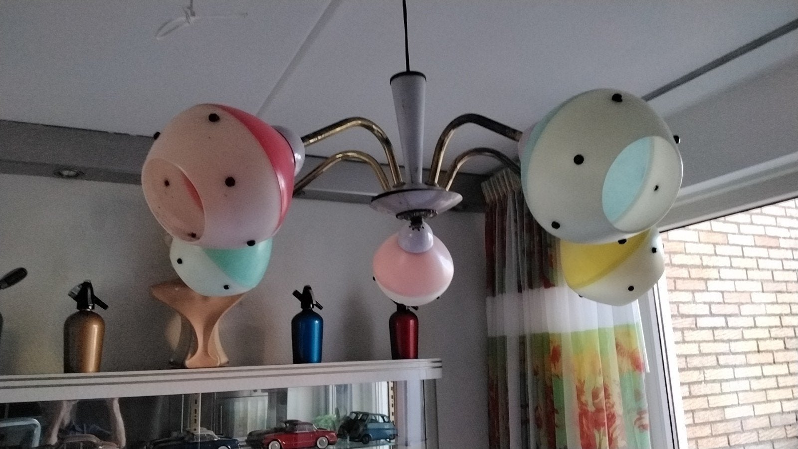vintage  hanglamp, Meerdere dieren, Parkiet
