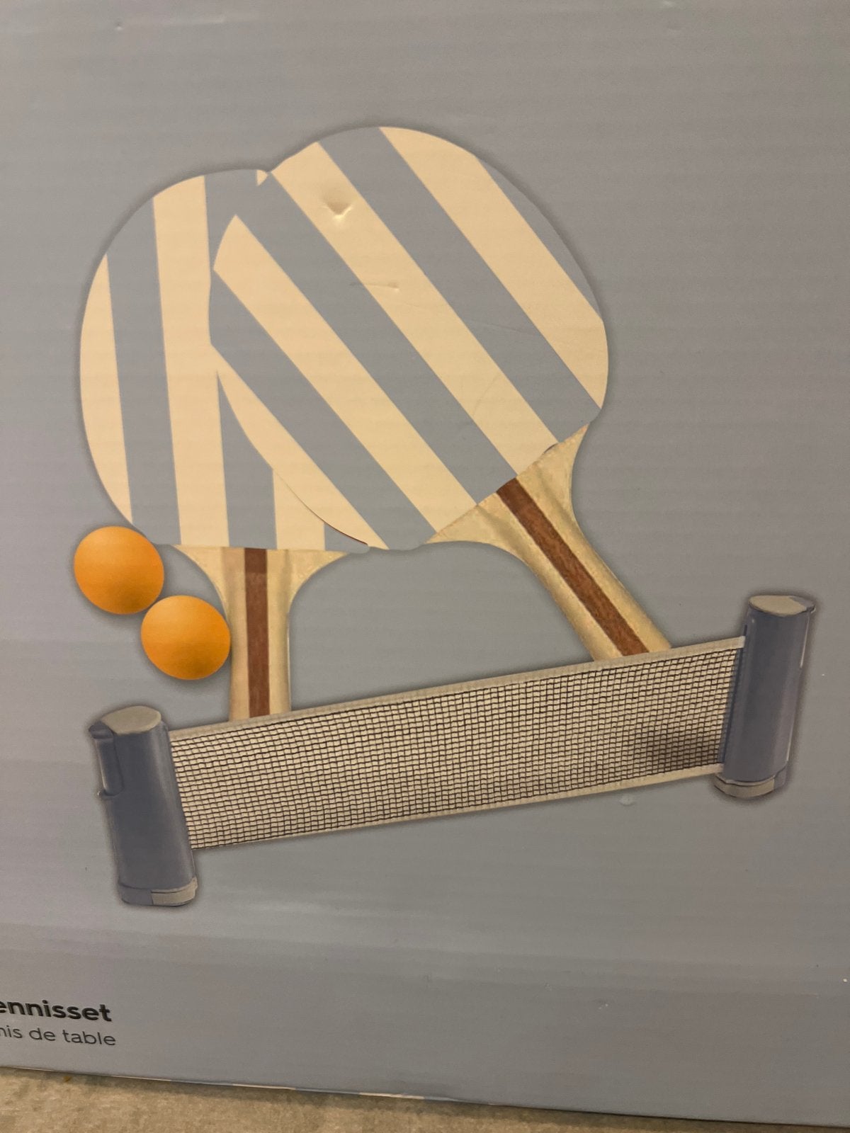 Tafeltennisset met batjes, balletjes en net, Sport en Fitness, Ophalen of Verzenden, Gebruikt, Net, Batje(s) of Balletje(s)