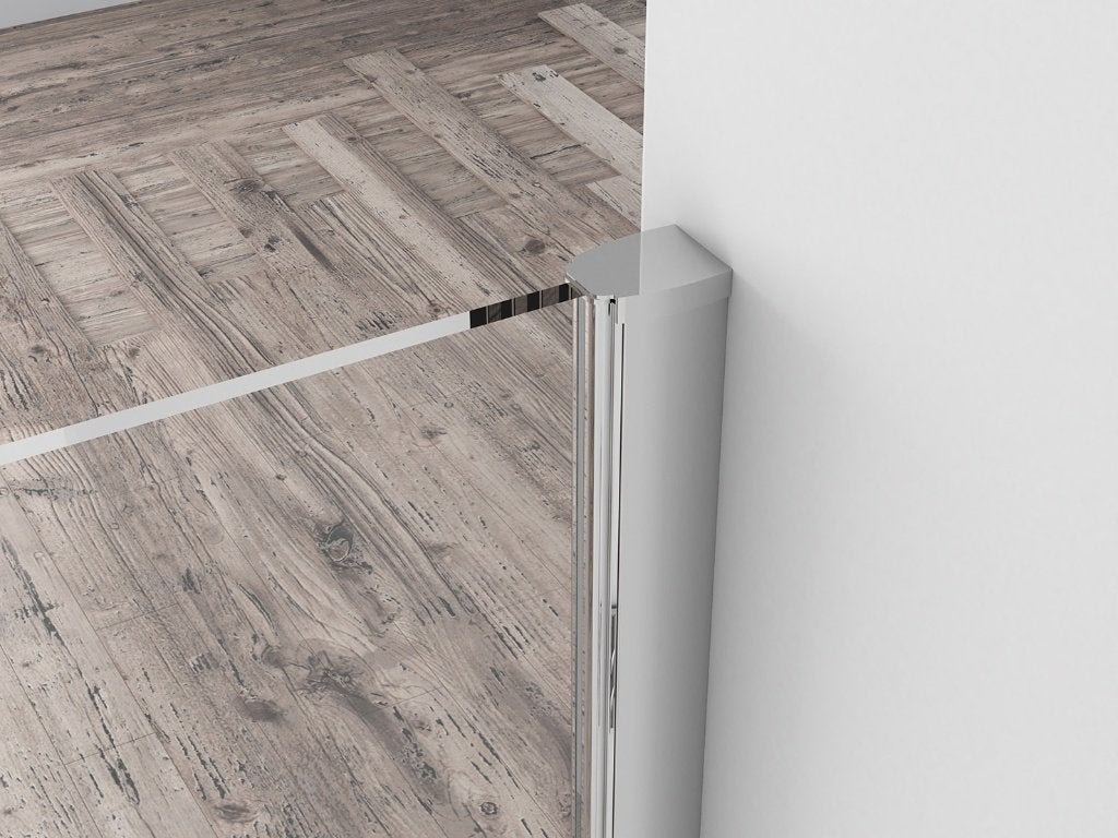 Inloopdouche douchewand 90x200 Chroom profiel antikalk, Ophalen, 80 tot 120 cm, Wiesbaden, Info@dealplein.nl