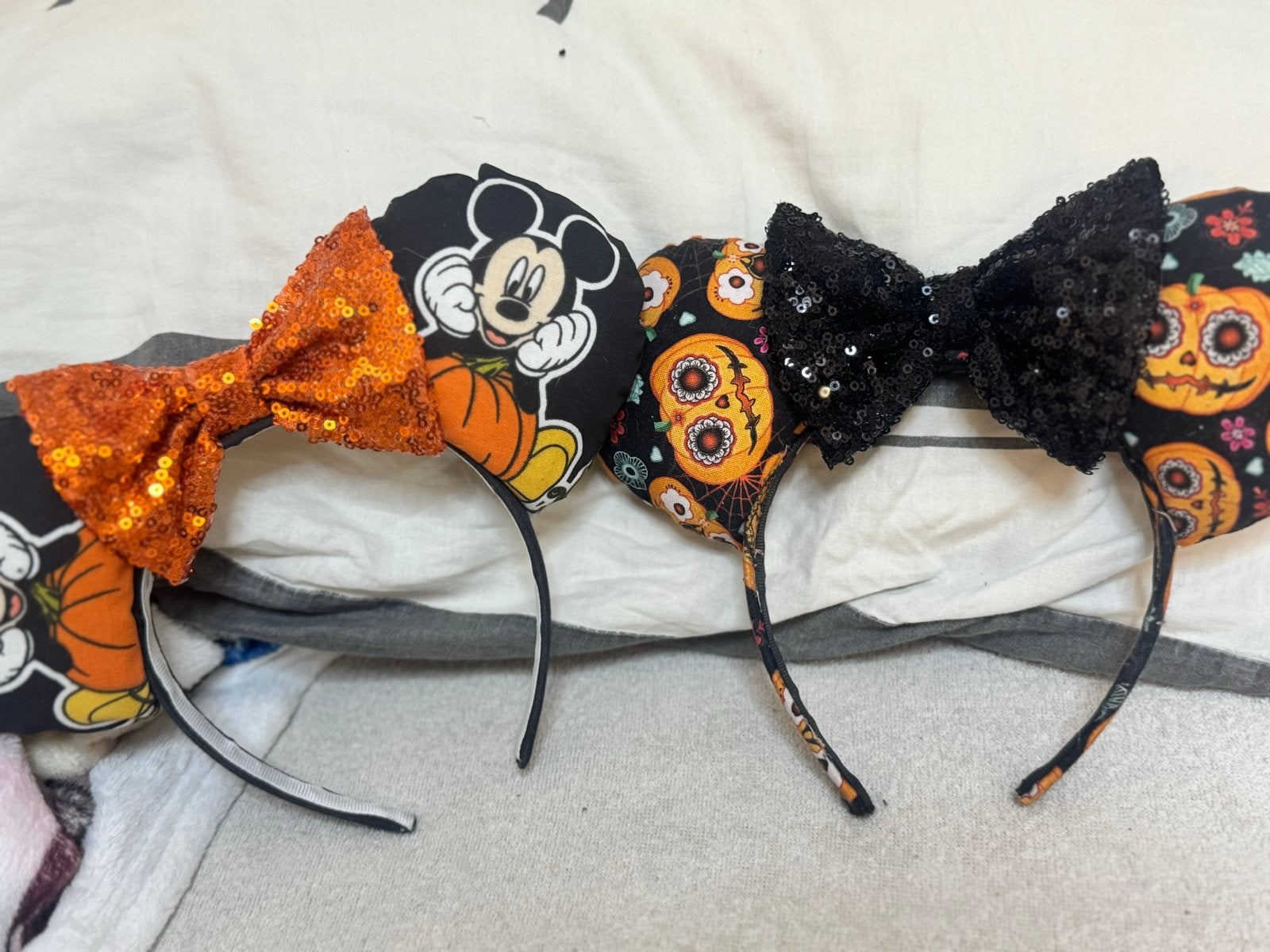 Disney Halloween Oren - Mickey & Sugar Skull hoofdbanden, Verzamelen, Disney, Ophalen of Verzenden, Mickey Mouse, Zo goed als nieuw