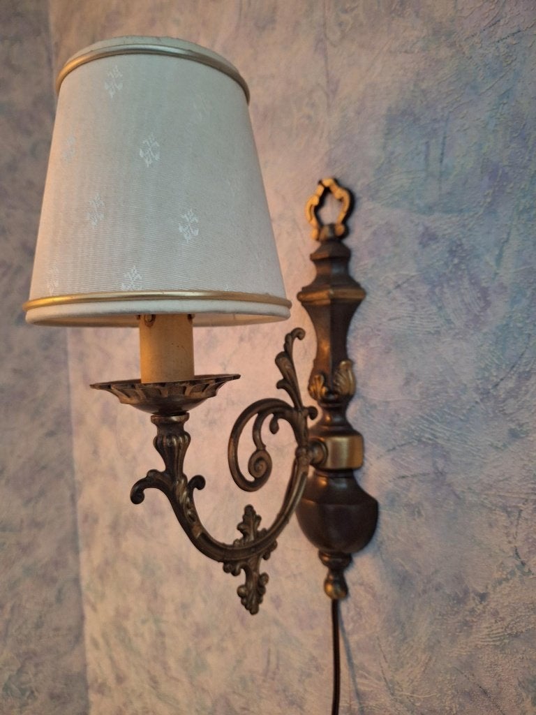 Diverse schemerlampen messing/hout/porselein  1 soort kap, Huis en Inrichting, Lampen | Tafellampen, Ophalen, Gebruikt, Hout