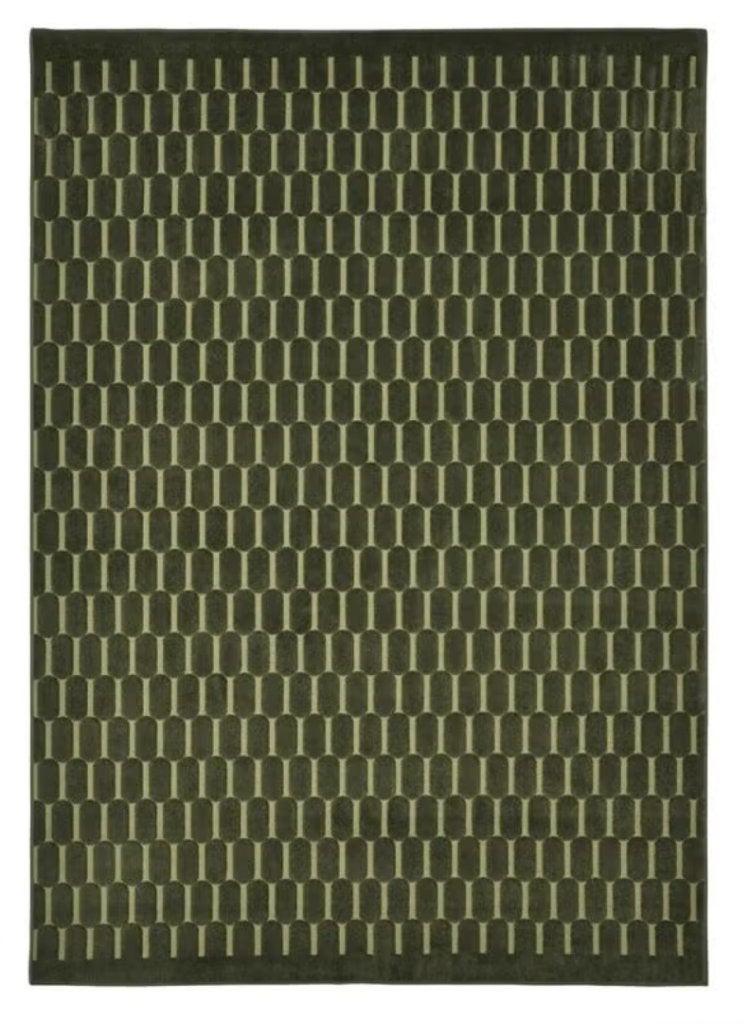 IKEA NÖVLING Vloerkleed - Groen, 128x195 cm, Ophalen, 100 tot 150 cm, Rechthoekig, Groen