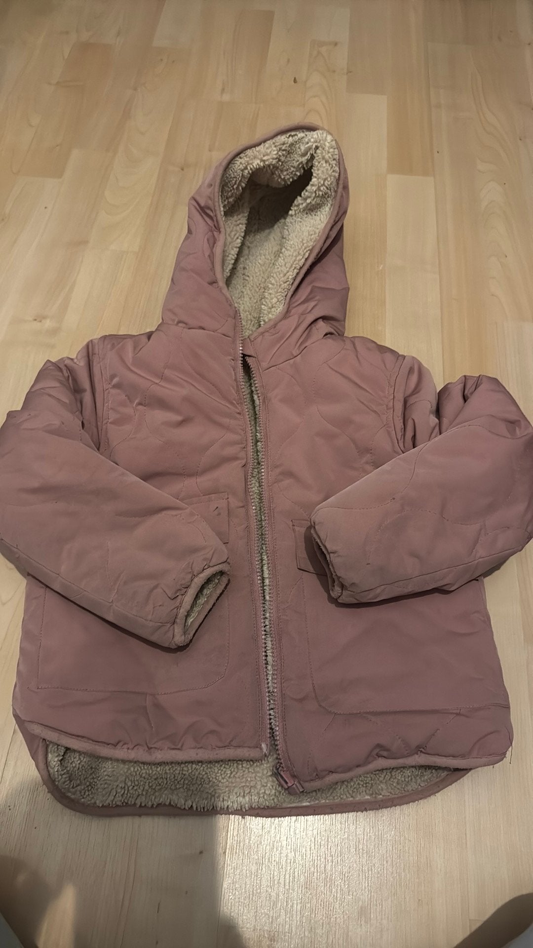 Winterjas 2 kanten te dragen maat 116, Kinderen en Baby's, Ophalen of Verzenden, Gebruikt, Meisje, Jas