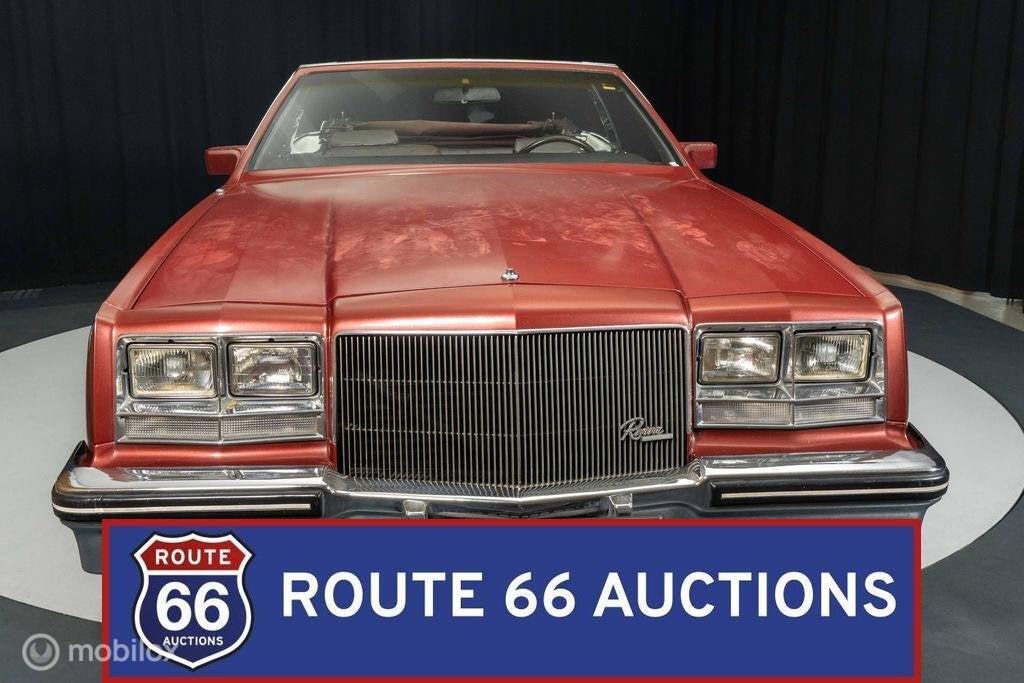 Buick Riviera Cabriolet | 1985 | Route 66 Auctions, Auto's, Overige carrosserieën, Zwart, Bedrijf, Handgeschakeld