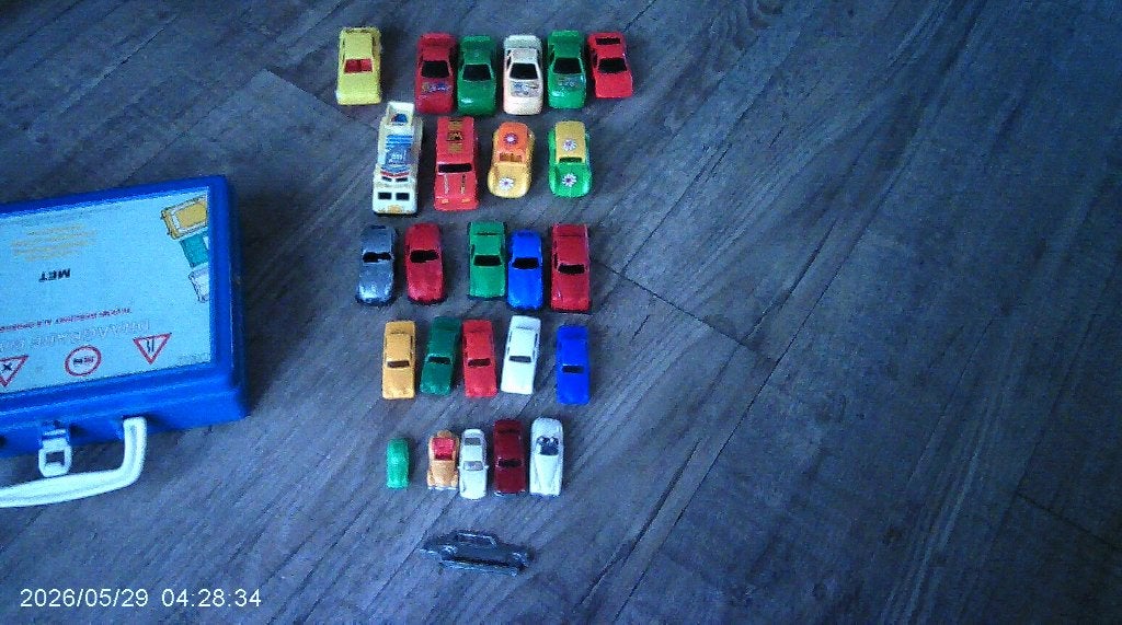 Vintage Plastic auto's jaren 60/70/80 met Koffertje, Ophalen of Verzenden, Gebruikt