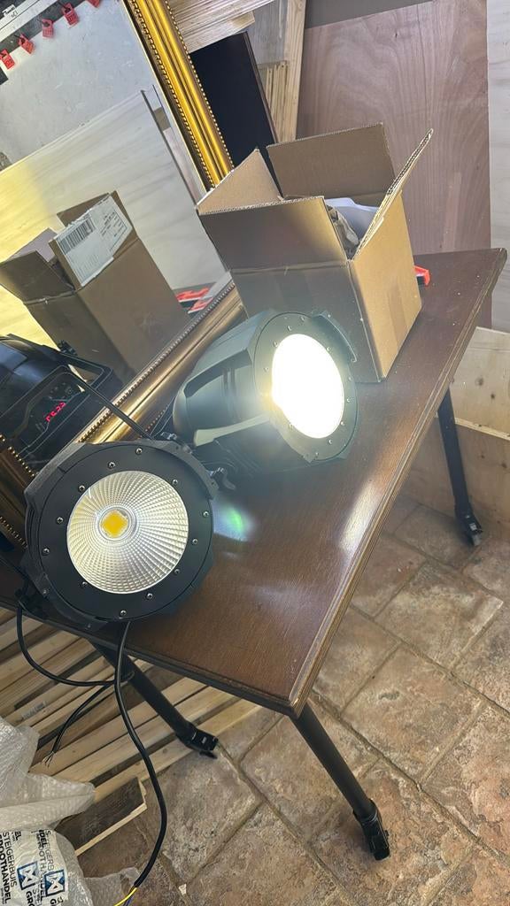 LED Par Warm Wit 100W - DMX512 Podiumverlichting, Ophalen of Verzenden, Zo goed als nieuw