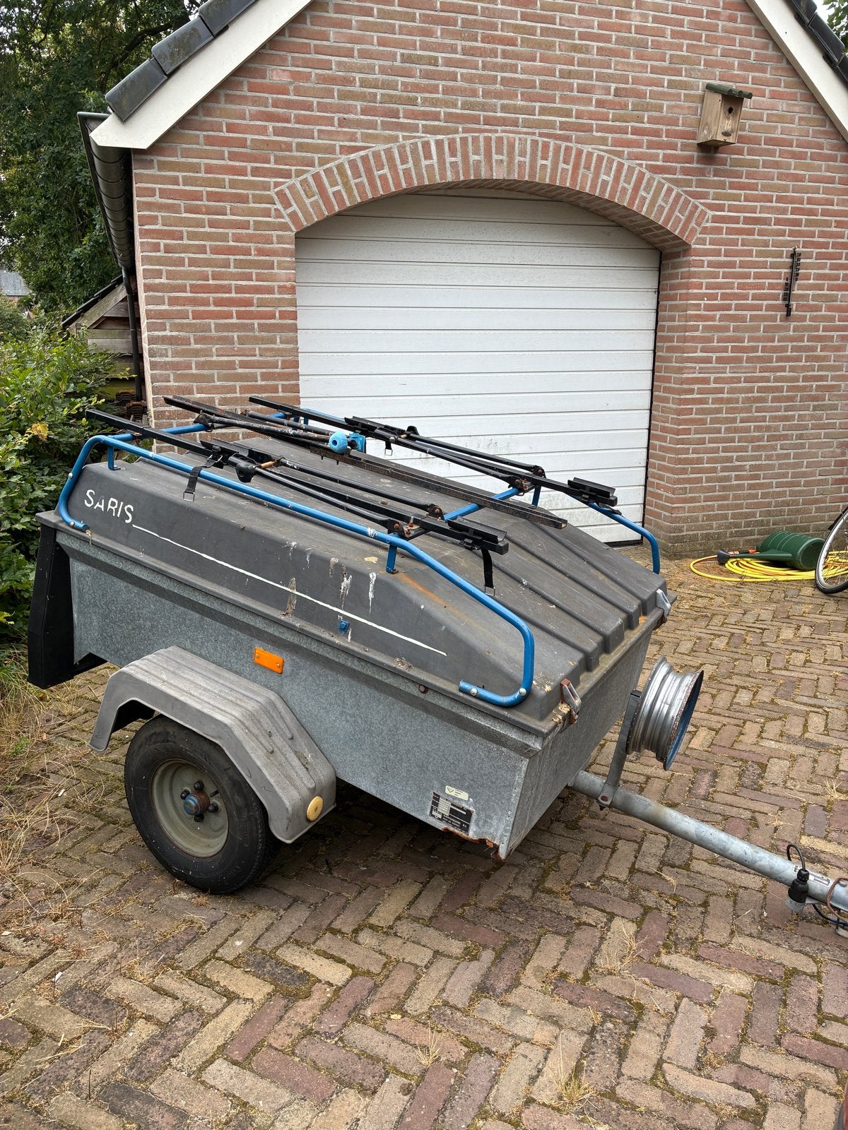 Saris Aanhanger ARBA 2000 met fietsendrager, Auto diversen, Aanhangers en Bagagewagens, Ophalen, Gebruikt