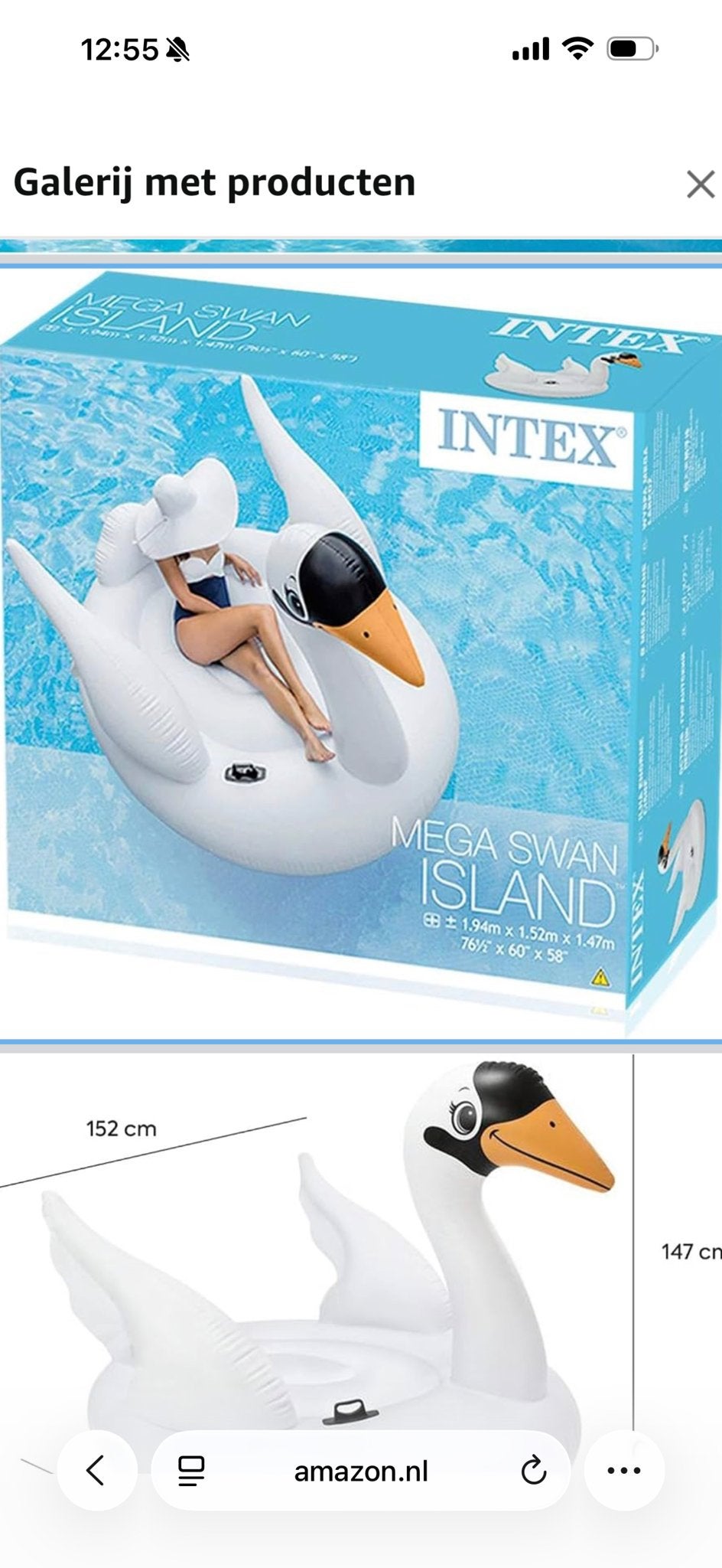 Intex Mega Zwaan Eiland Opblaaszwembad, 120 cm of meer, 200 tot 300 cm, Opblaaszwembad, Nieuw