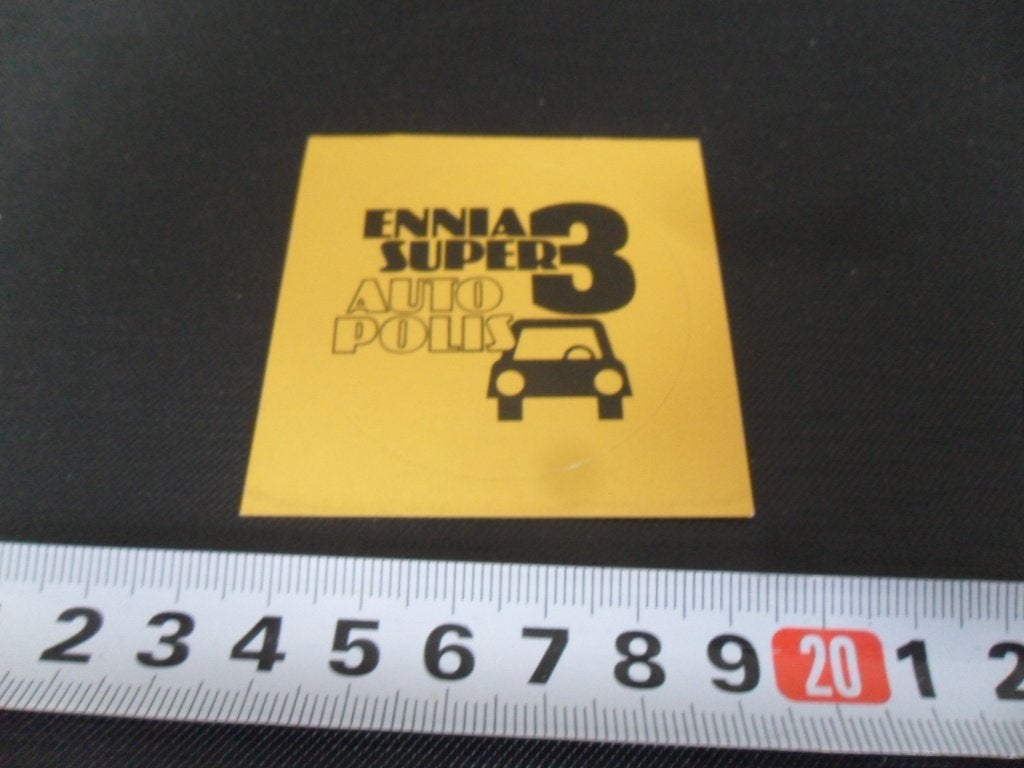 sticker ENNIA super 3 auto polis, Ophalen of Verzenden, Zo goed als nieuw