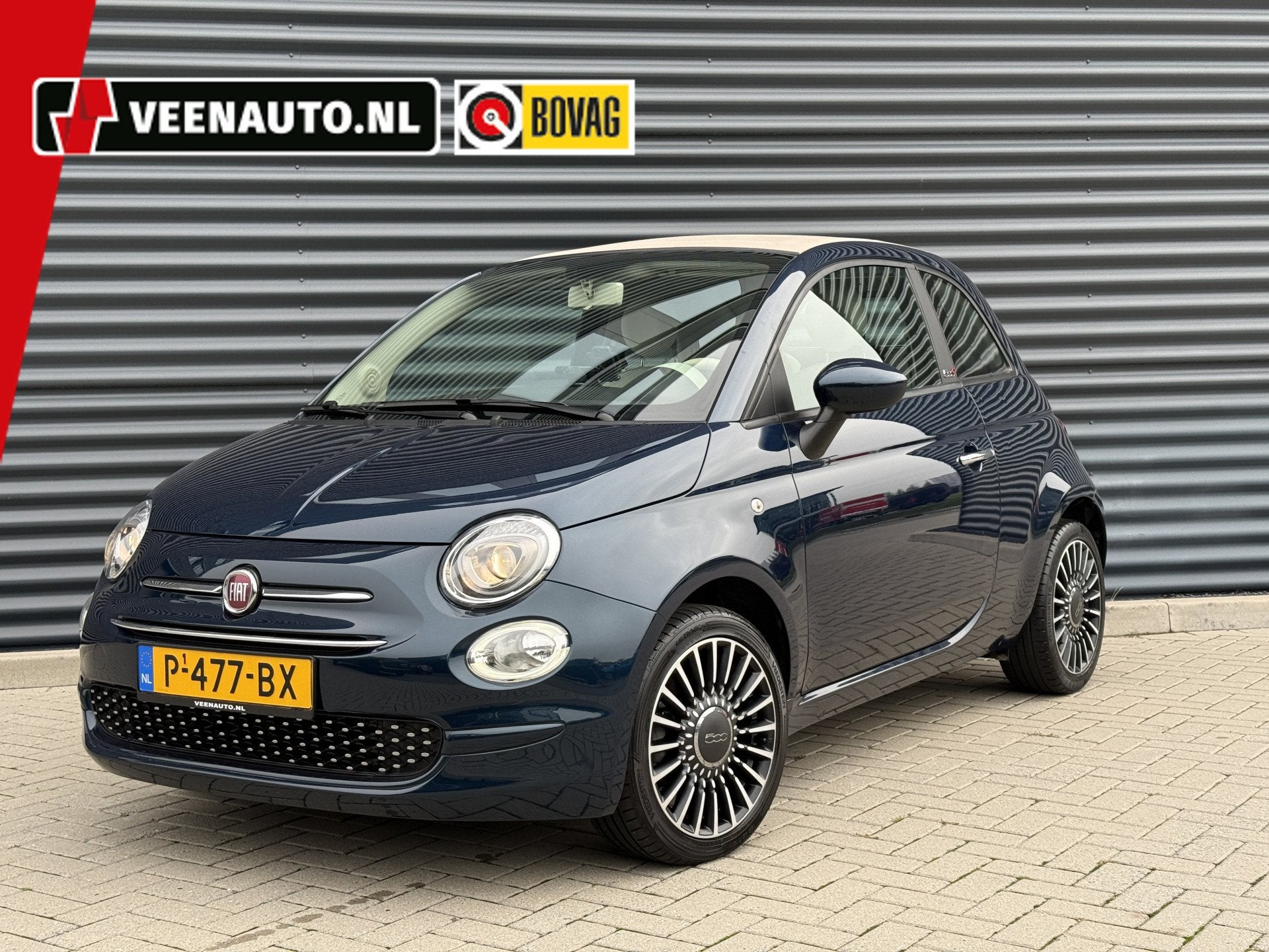 Fiat 500C 1.0 Hybrid Lounge Navi/Apple Carplay (bj 2020), Auto's, Voorwielaandrijving, Gebruikt, Euro 6, Cabriolet