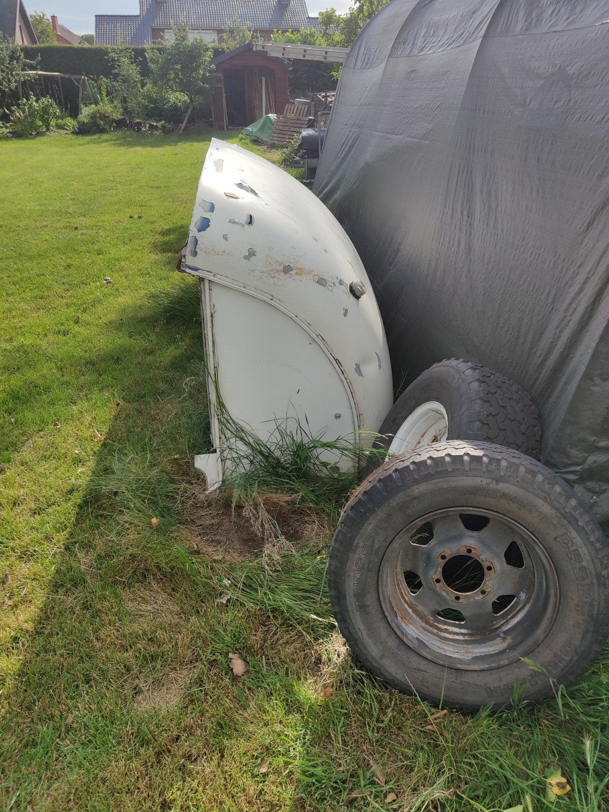 Daf oldtimer aluminium vrachtwagen dakspoiler windvanger, Ophalen, DAF