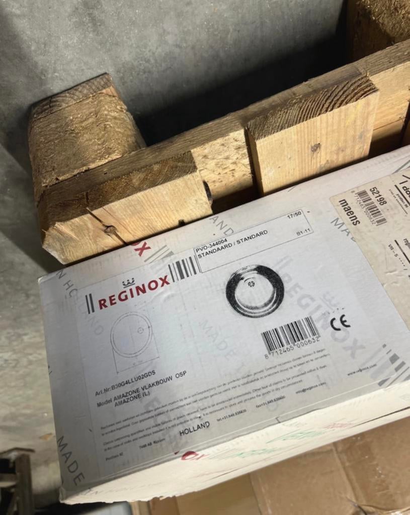 *NIEUW IN DOOS* Wasbak Reginox, Doe-het-zelf en Verbouw, Ophalen, Nieuw, Wastafel