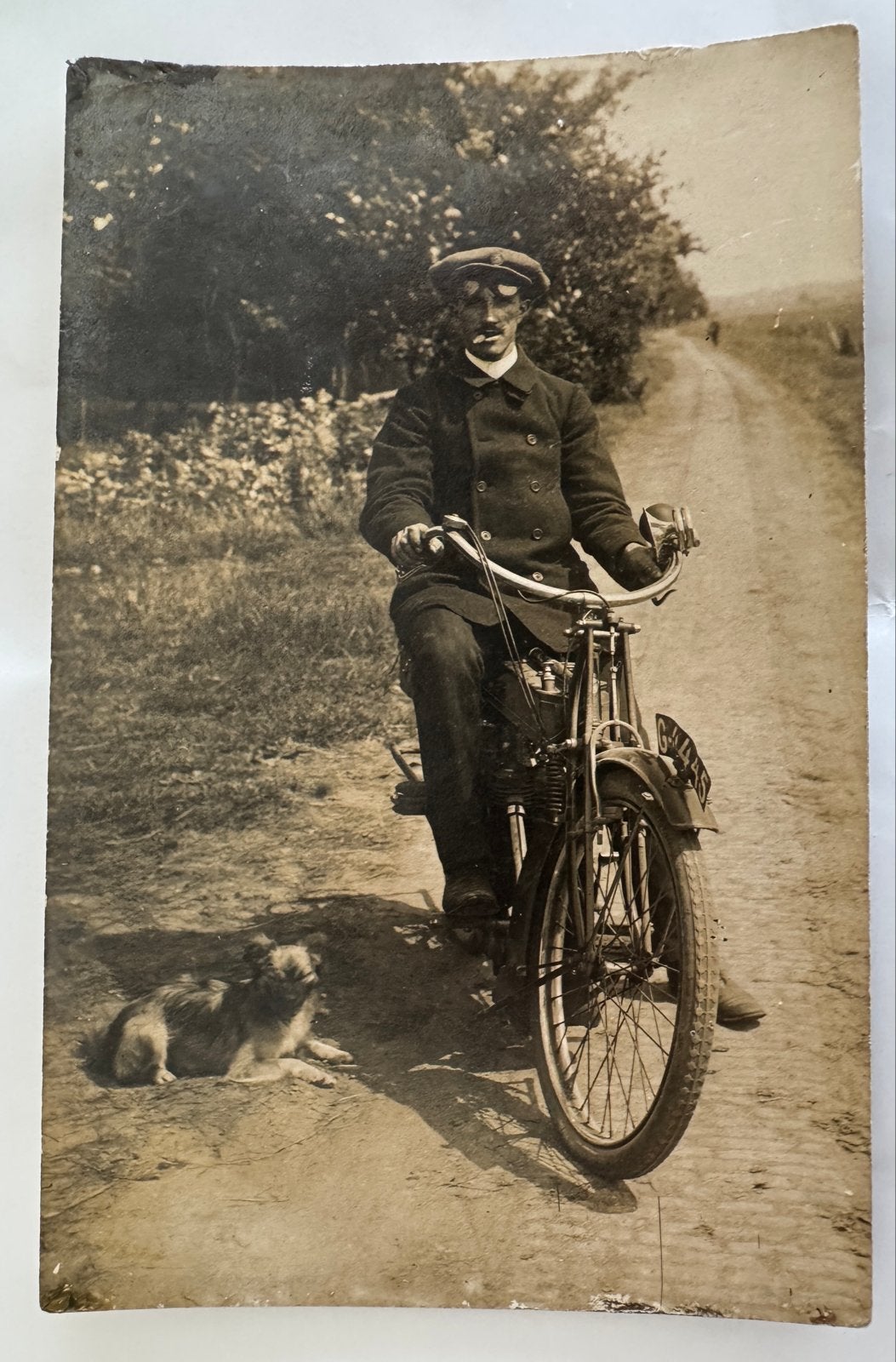 Oude fotokaart P. Jonker fotograaf Egmond aan Zee, Verzamelen, Ophalen of Verzenden, 1920 tot 1940, Noord-Holland