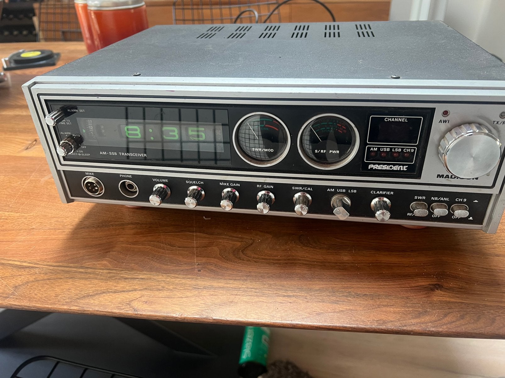 President Madison AM-SSB Transceiver met Miranda microfoon, Telecommunicatie, Zenders en Ontvangers, Ophalen of Verzenden, Gebruikt