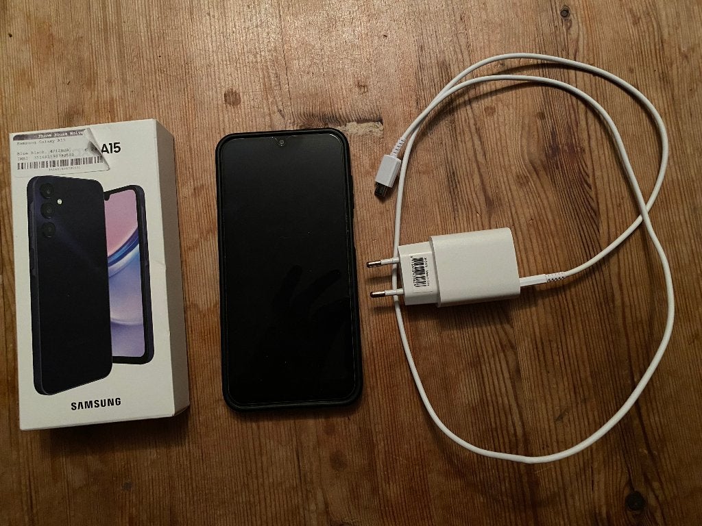 Samsung Galaxy A15 Blue Black  4/128 GB (2024), Ophalen, Zwart, Touchscreen, Zo goed als nieuw