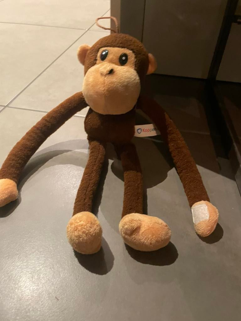 bruin knuffel aapje, Kinderen en Baby's, Speelgoed | Knuffels en Pluche, Ophalen of Verzenden