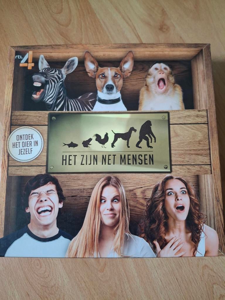 Het Zijn Net Mensen - RTL 4 bordspel, Hobby en Vrije tijd, Gezelschapsspellen | Bordspellen, Drie of vier spelers, Ophalen of Verzenden