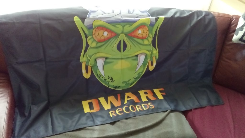 dwarf records vlag new, Ophalen of Verzenden, Nieuw
