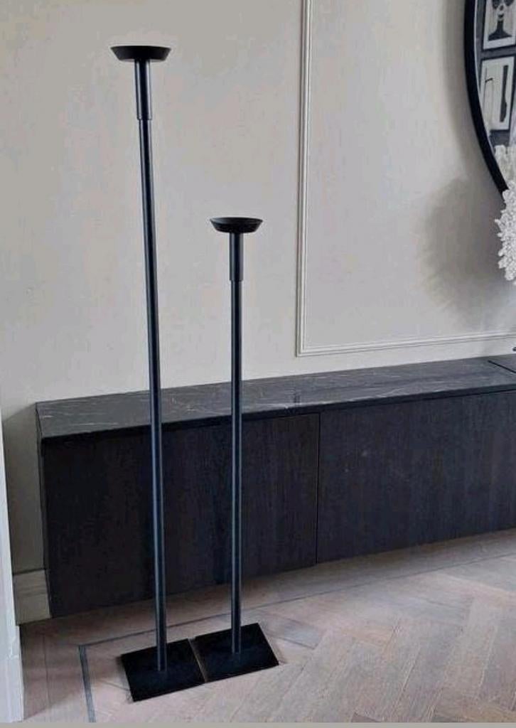 Metalen zwarte nieuwe kaarsenstandaards vloer kandelaren, Ophalen, Nieuw, X, Beige