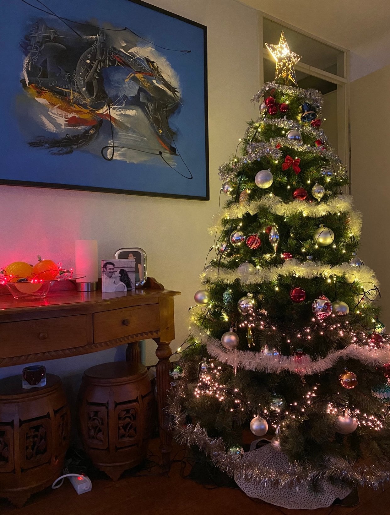 Te koop kerstboom, Ophalen, Zo goed als nieuw