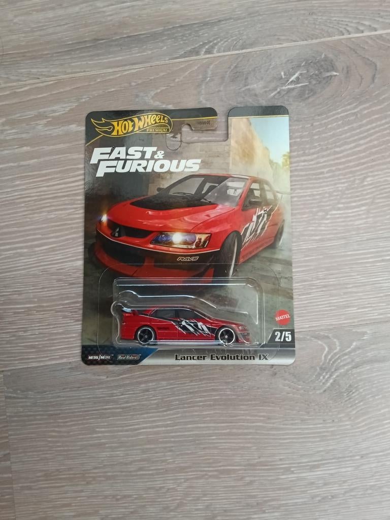 Hot Wheels Premium Fast & Furious Lancer Evolution IX, Hobby en Vrije tijd, Modelbouw | Auto's en Voertuigen, Nieuw, Auto, Groter dan 1:32