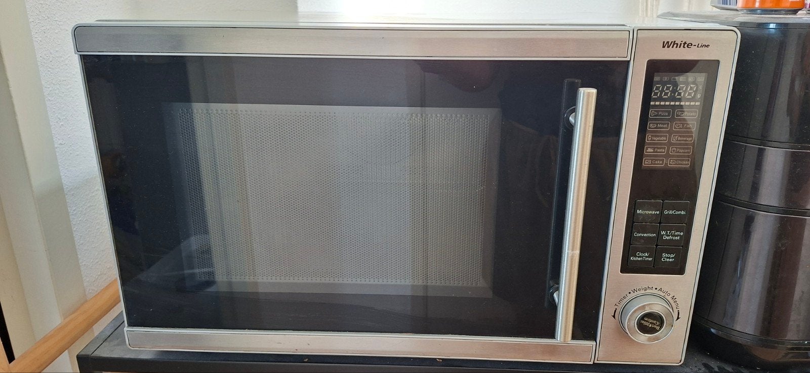 White-Line Combimagnetron met Grill en Hete Lucht, Ophalen, Combimagnetron, Gebruikt, Hete lucht