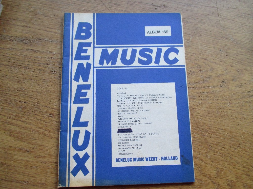 BENELUX MUSIC - ALBUM 169 - VOOR ACCORDEON/KEYBOARD, Keyboard, Gebruikt, Les of Cursus, Ophalen of Verzenden