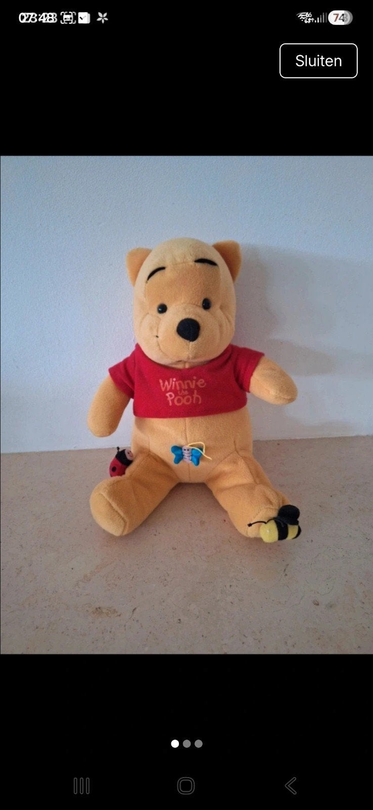 Winnie de Poeh knuffel - Disney, Disney, Geel, Beer, Ophalen of Verzenden
