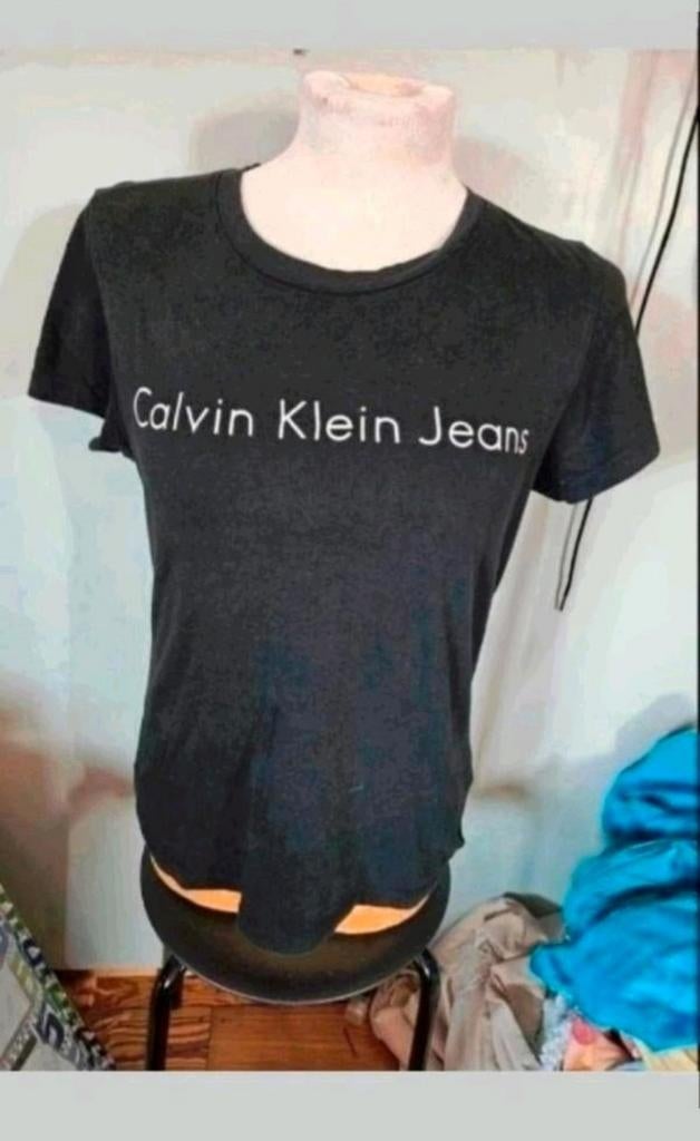 Calvin Klein zwart top, Maat 38/40 (M), Zwart, Ophalen of Verzenden, Zo goed als nieuw