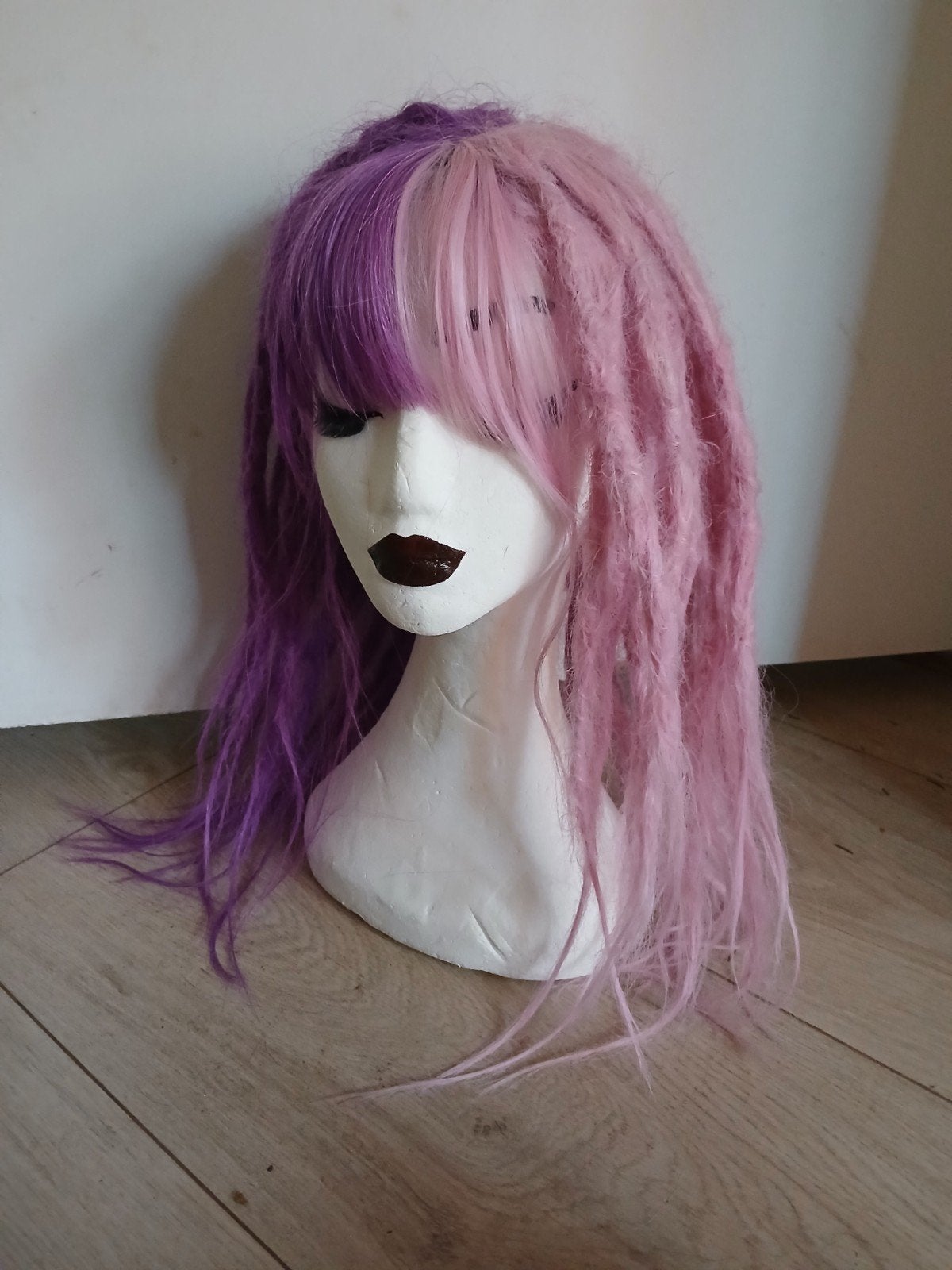 Paars roze lolita dreadlock pruik, Ophalen of Verzenden, Nieuw, Pruik of Haarverlenging