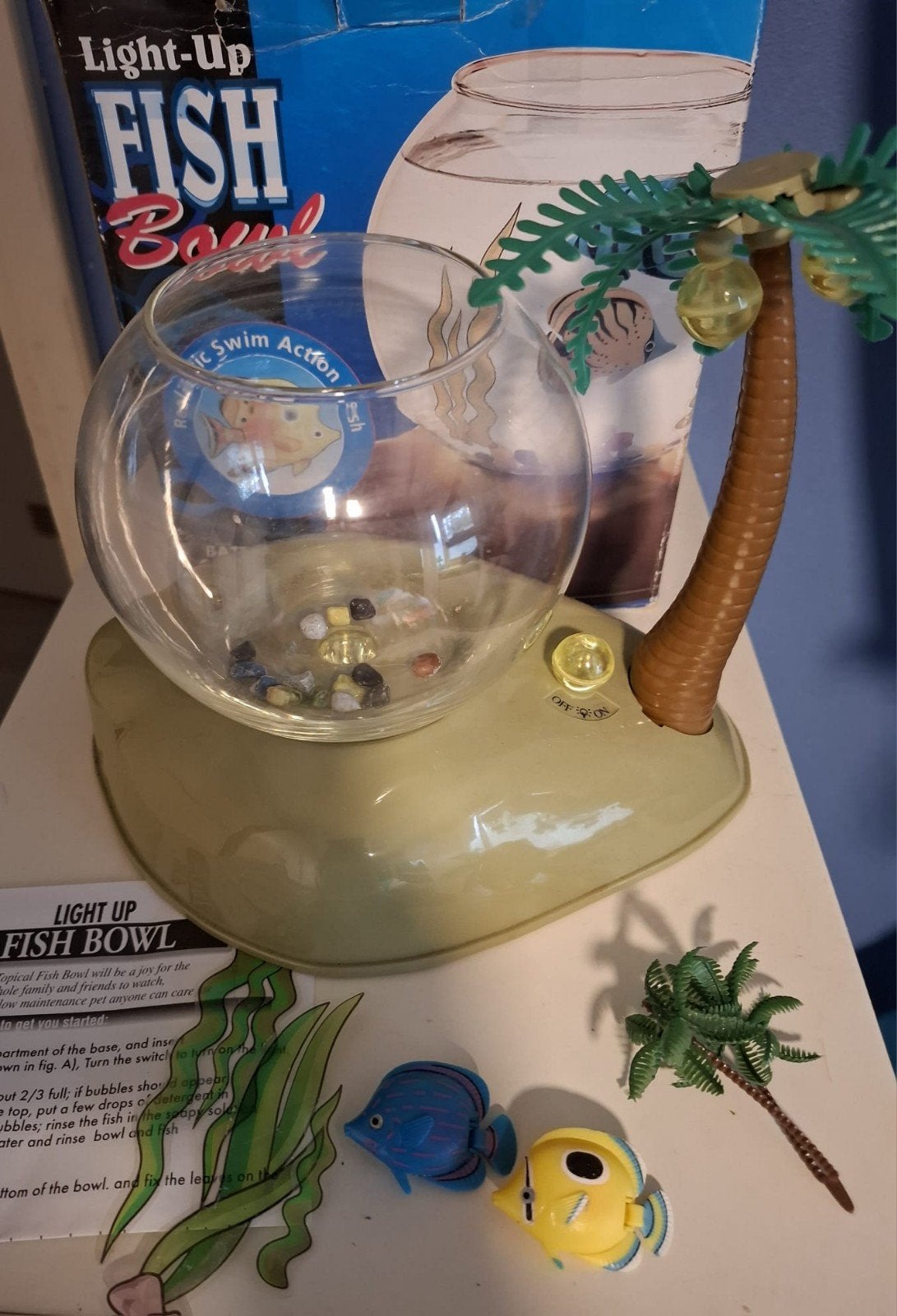 Vintage Playpup Light-Up Fish Bowl met zwemmende vissen, Ophalen of Verzenden, Gebruikt, Jongen of Meisje