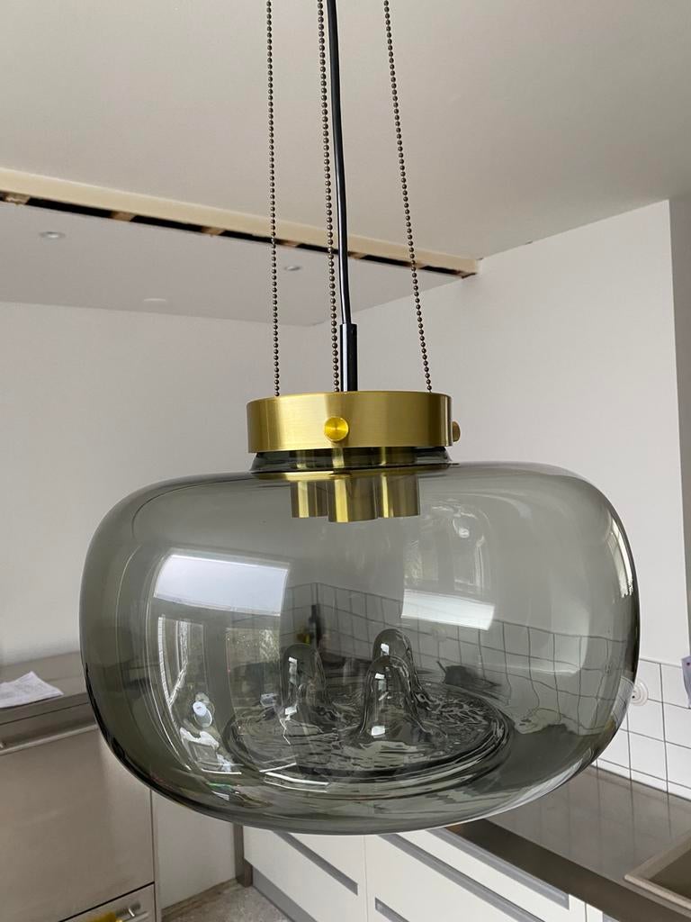 Glazen Raak “Trianon” hanglamp, Ophalen, Zo goed als nieuw, Glas, Minder dan 50 cm