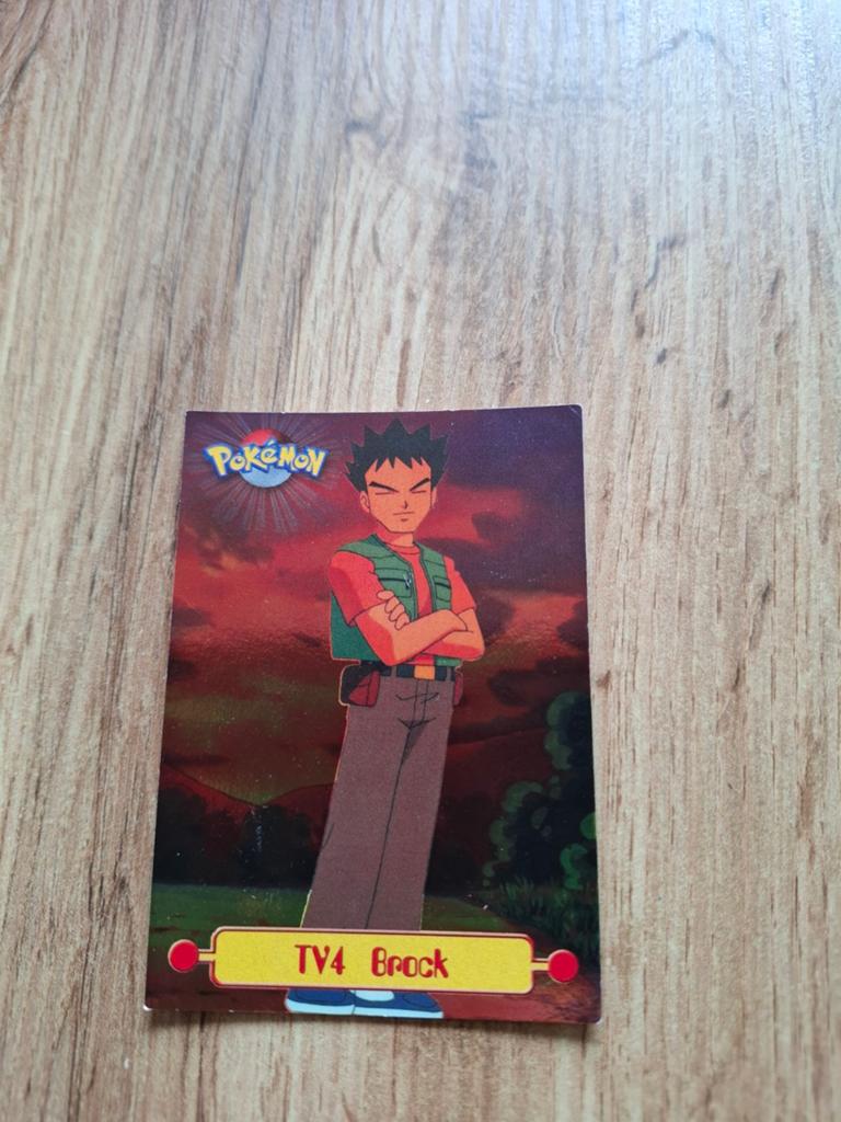 Pokémon Topps TV4 Brock Kaart - Vintage ( Foil/Holo), Ophalen of Verzenden, Gebruikt, Losse kaart