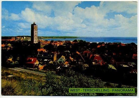 West-Terschelling - Panorama (1985), Ophalen of Verzenden, 1980 tot heden, Gelopen, Waddeneilanden