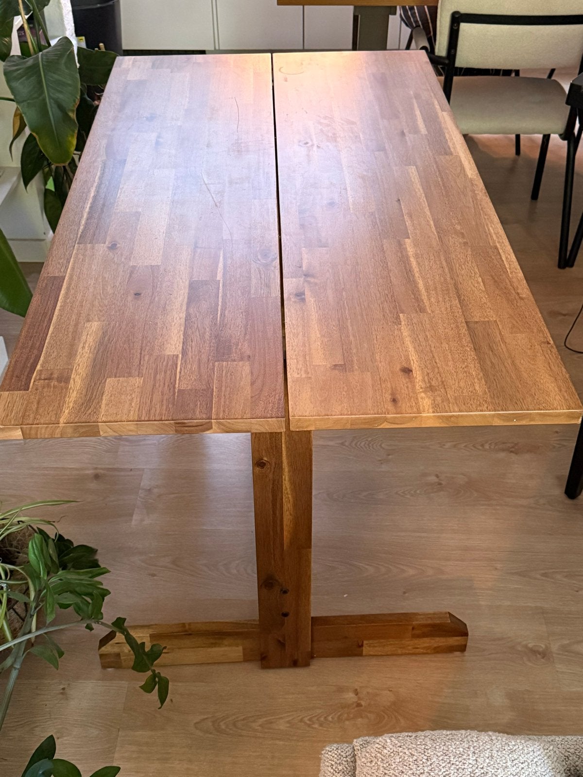 IKEA Nackanäs tafel 140x76 cm - Ophalen Noorderplantsoen, Gebruikt, 100 tot 150 cm, Vier personen, Rechthoekig